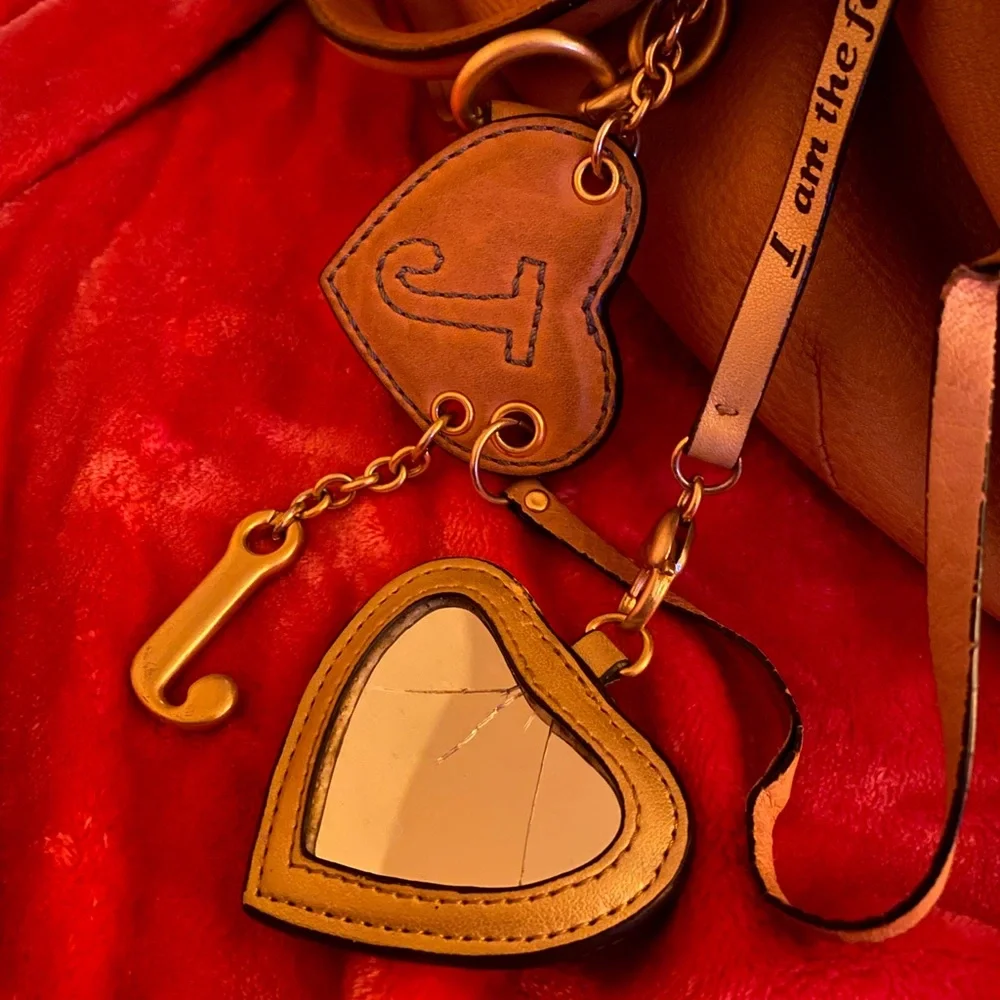Juicy Couture Tan Leather Shoulder Bag with Gold-Tone Logo - Picture 7 of 13